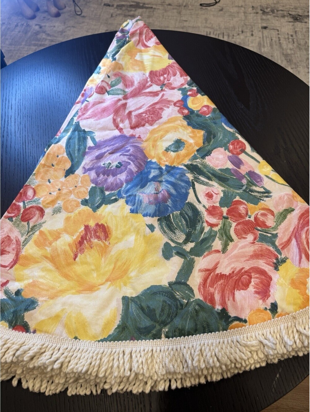 Outdoor Round Patio Table Cloths with hole for umbrella Pattern 67